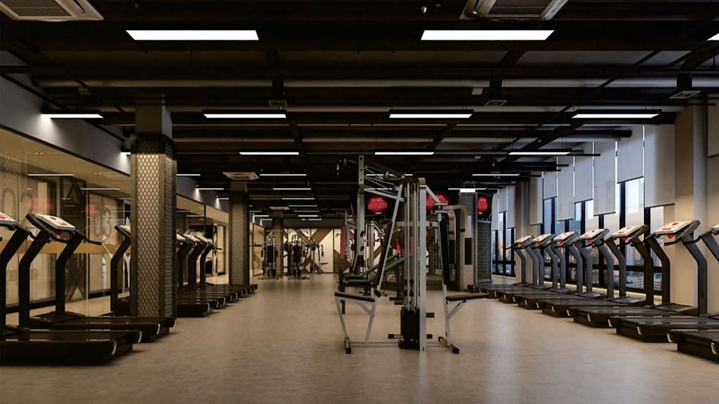 Anboolighting linear light used in gym
