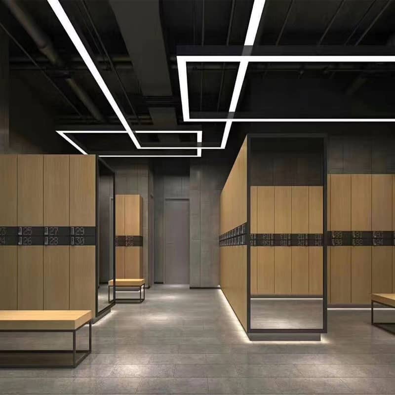 Anboolighting pendant linear lighting application in locker room